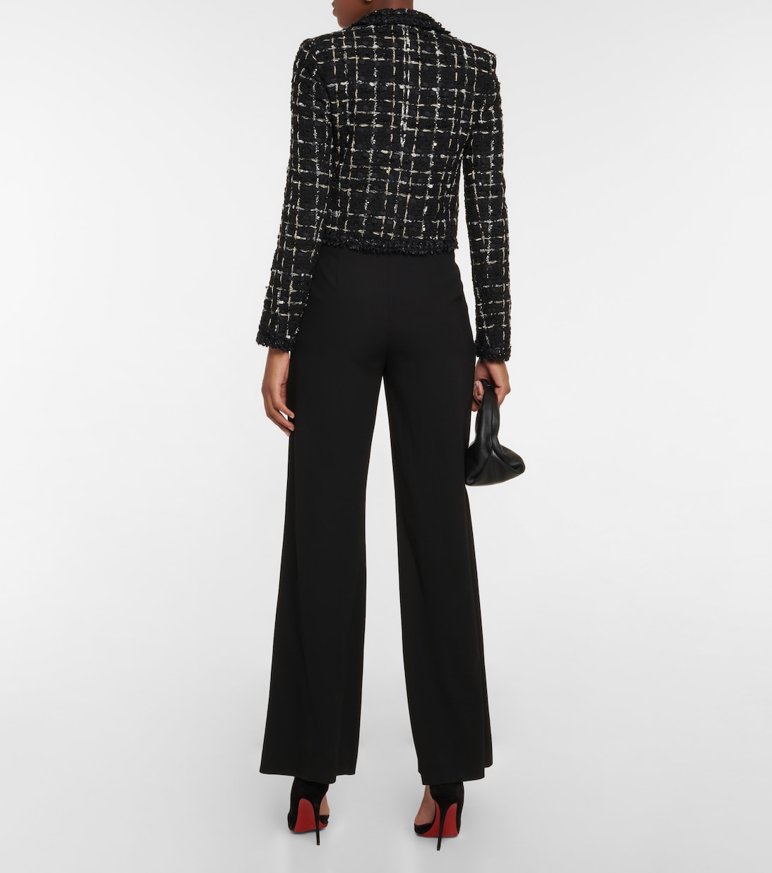 Checked cropped tweed jacket | Giambattista Valli
