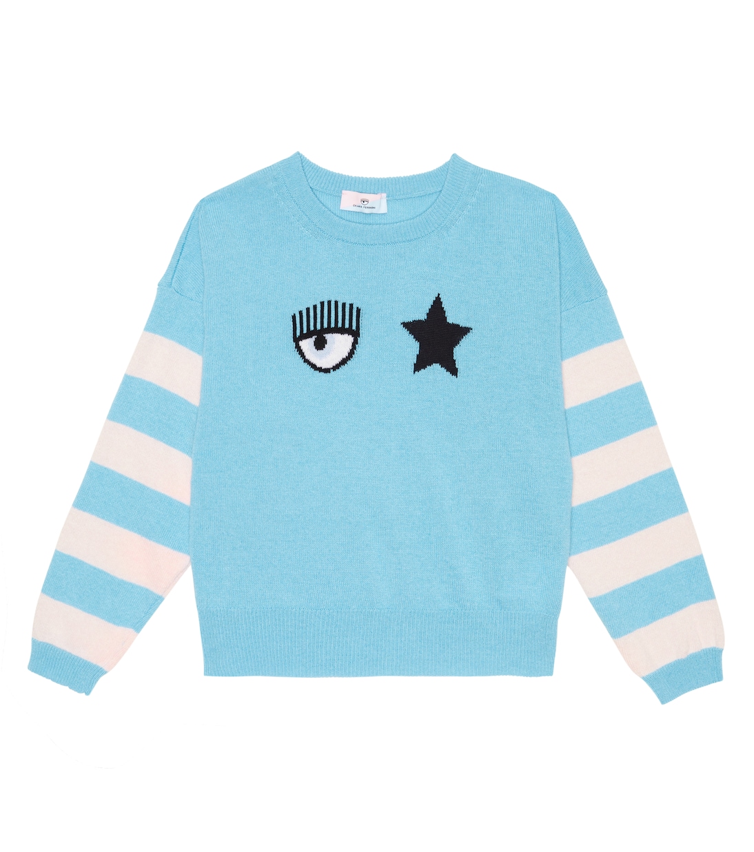 x Chiara Ferragni - Pullover in maglia con intarsi | Monnalisa
