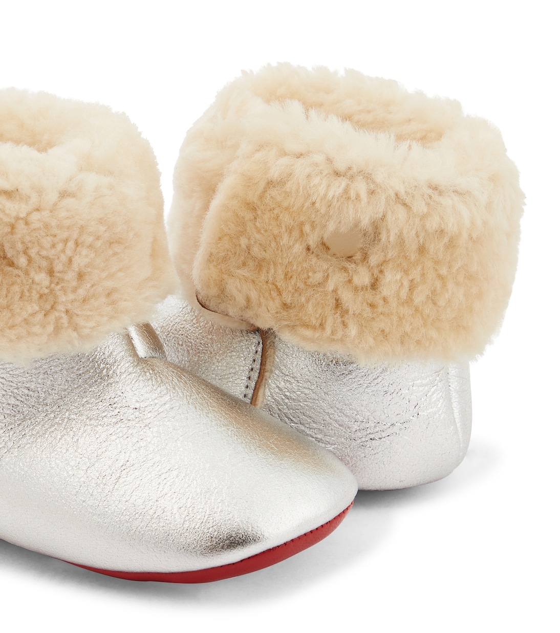 Baby - Stivaletti in shearling e nappa | Christian Louboutin Kids