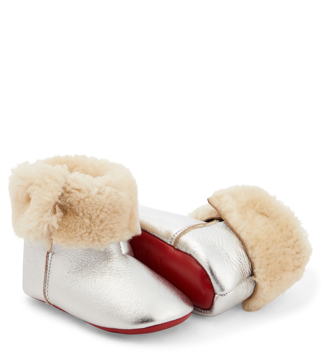 Baby - Stivaletti in shearling e nappa | Christian Louboutin Kids