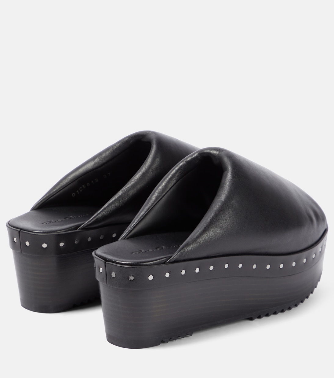 Padded leather platform sandals | Rick Owens