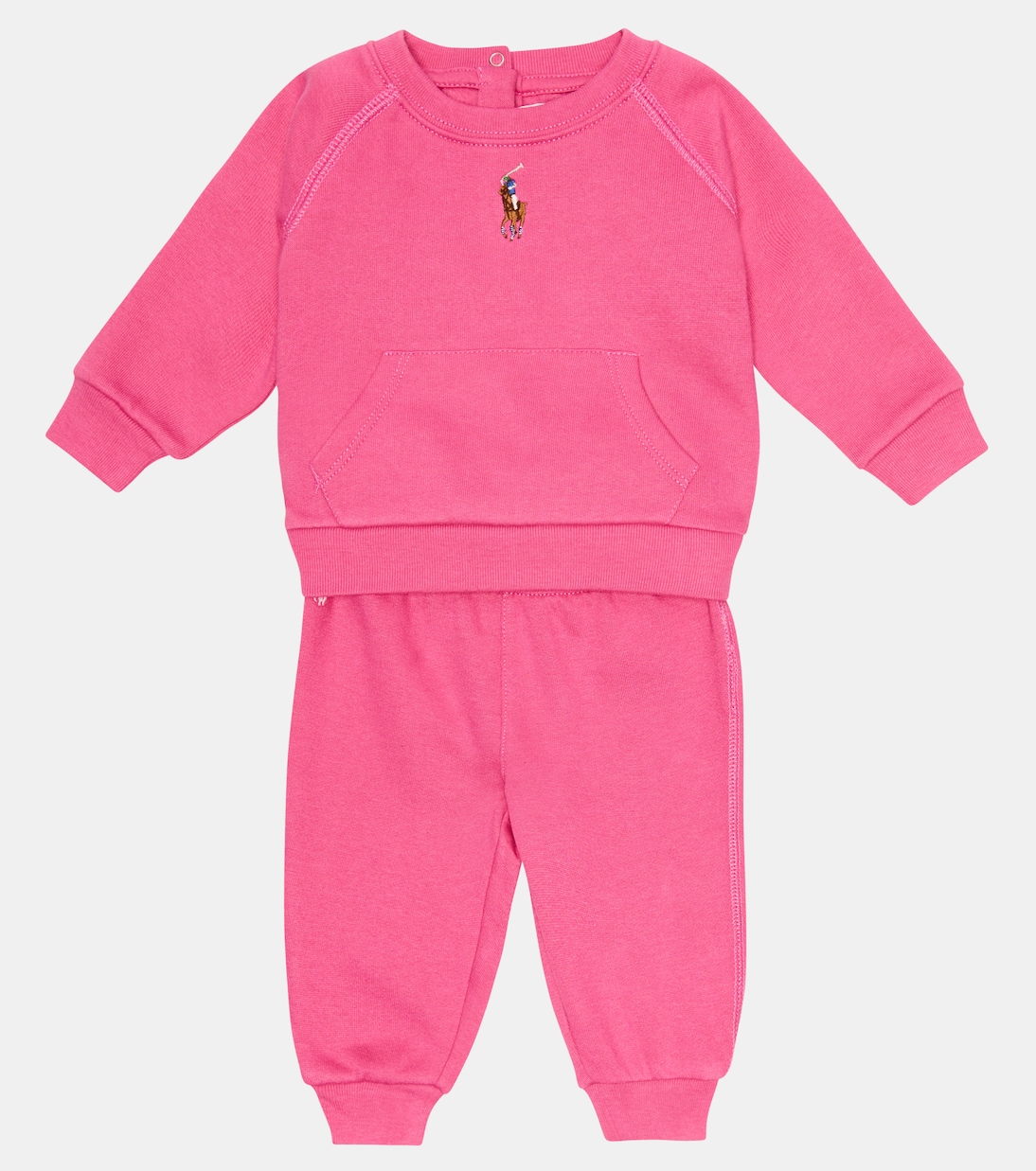 Baby cotton-blend sweatshirt and sweatpants set | Polo Ralph Lauren Kids