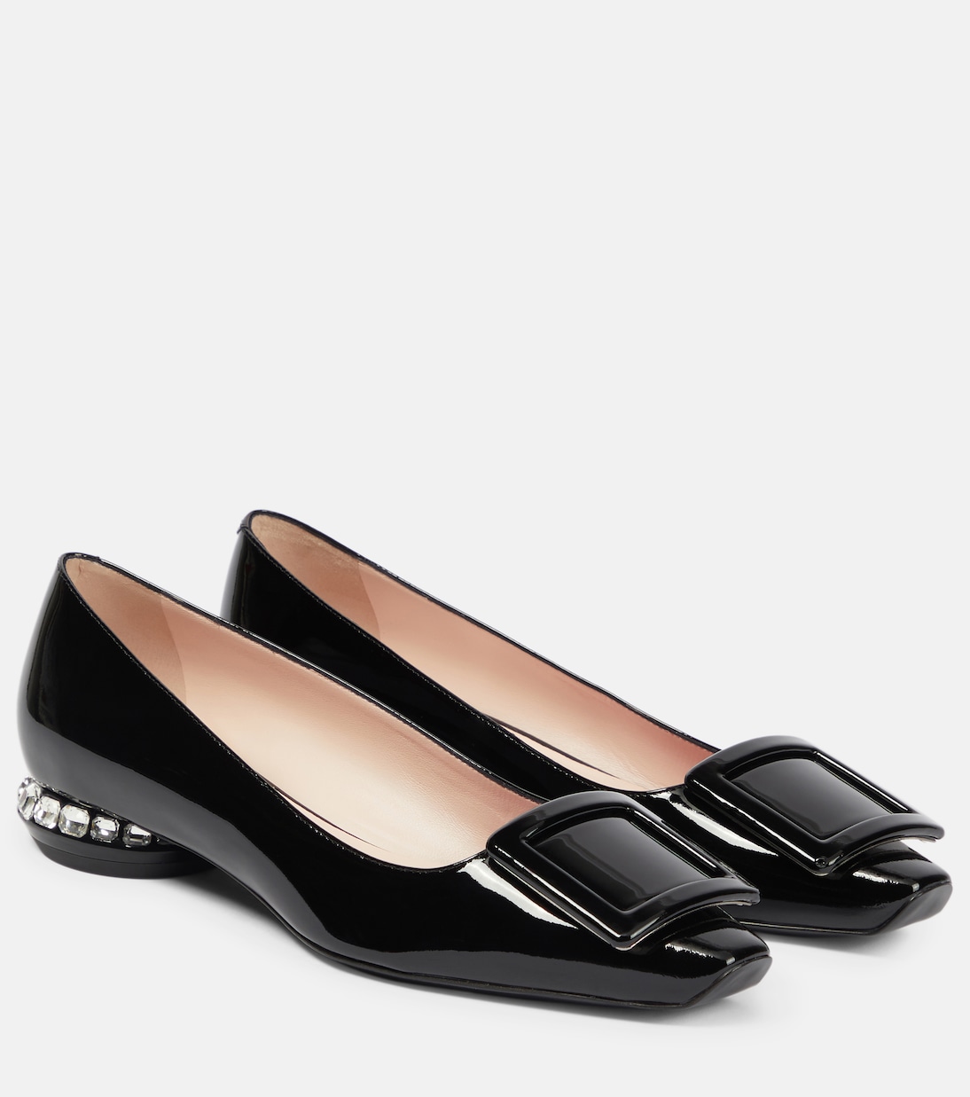 Ballerinas Strass aus Lackleder | Roger Vivier