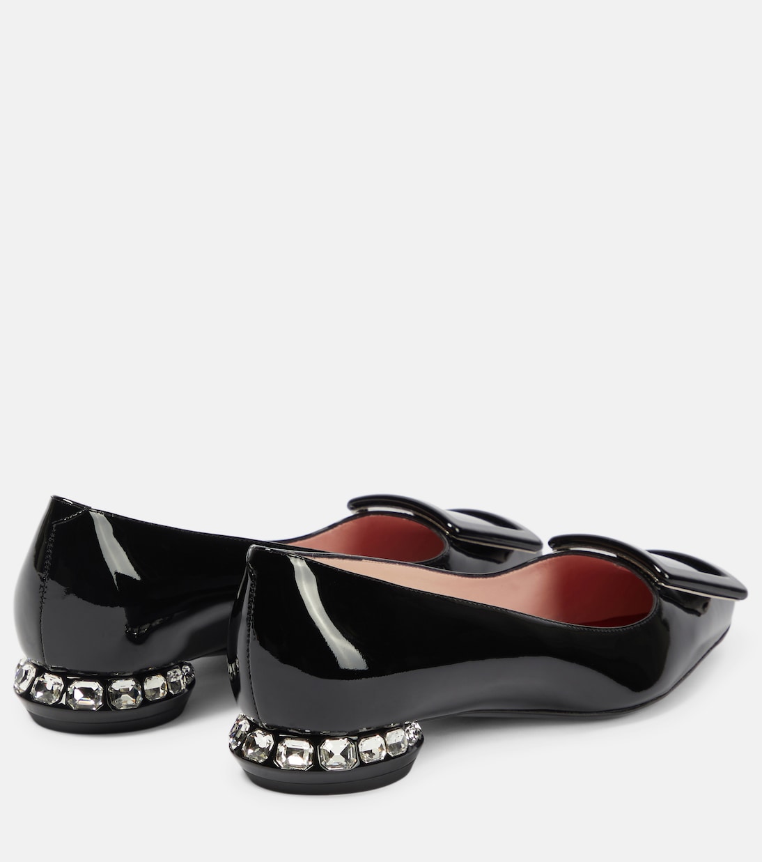 Ballerinas Strass aus Lackleder | Roger Vivier