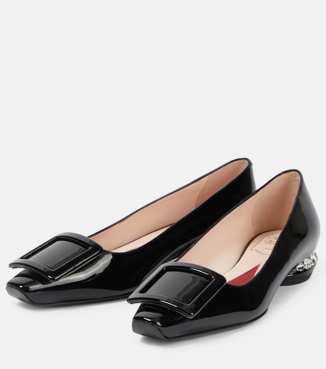 Ballerinas Strass aus Lackleder | Roger Vivier