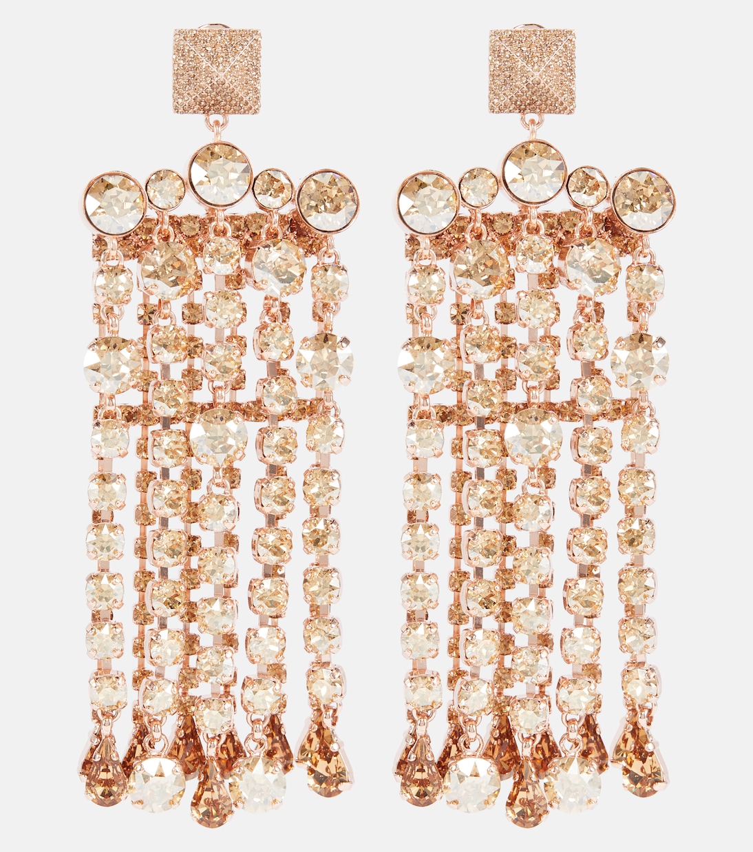 Boucles d'oreilles Rockstud à cristaux | Valentino