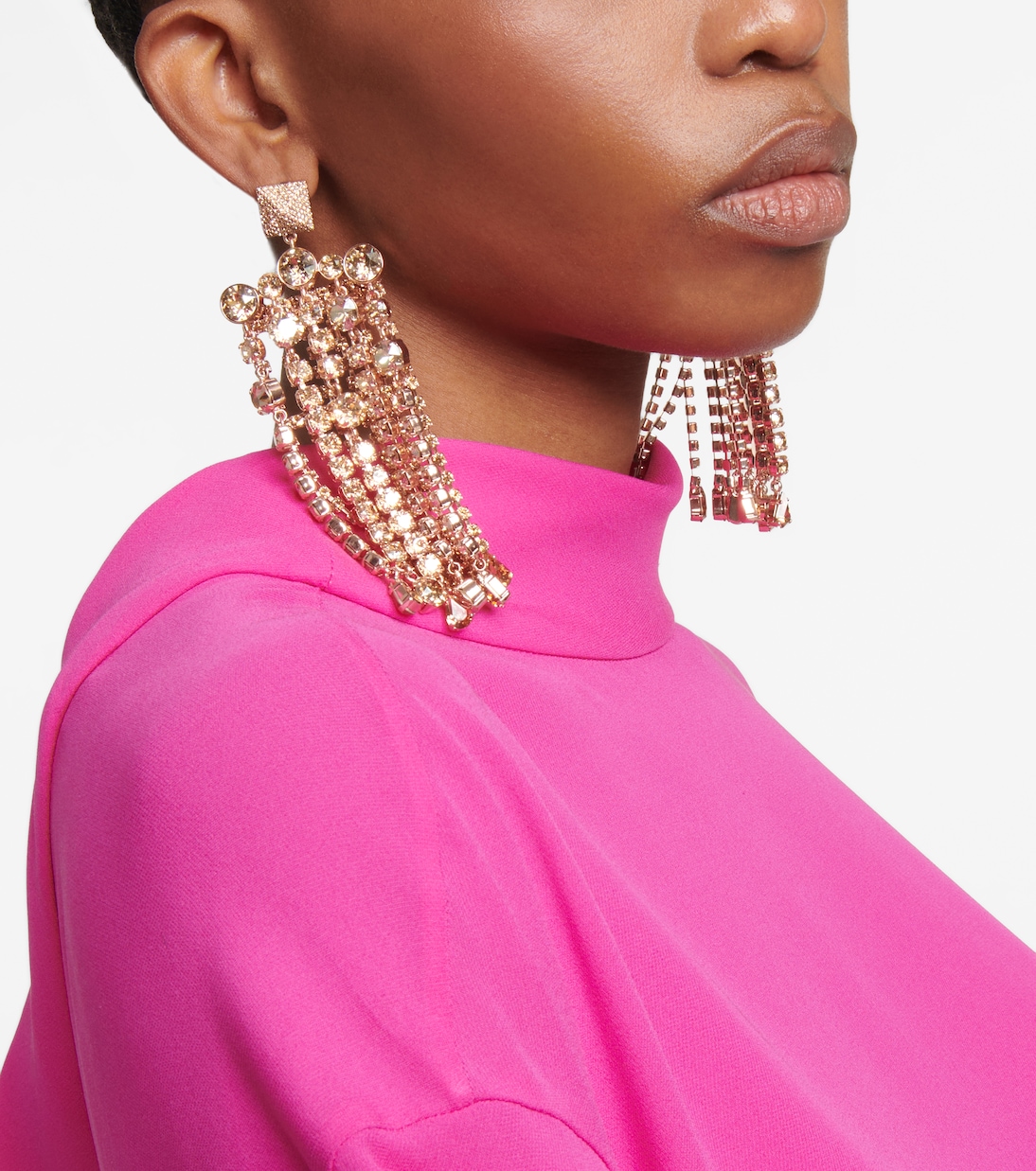 Boucles d'oreilles Rockstud à cristaux | Valentino