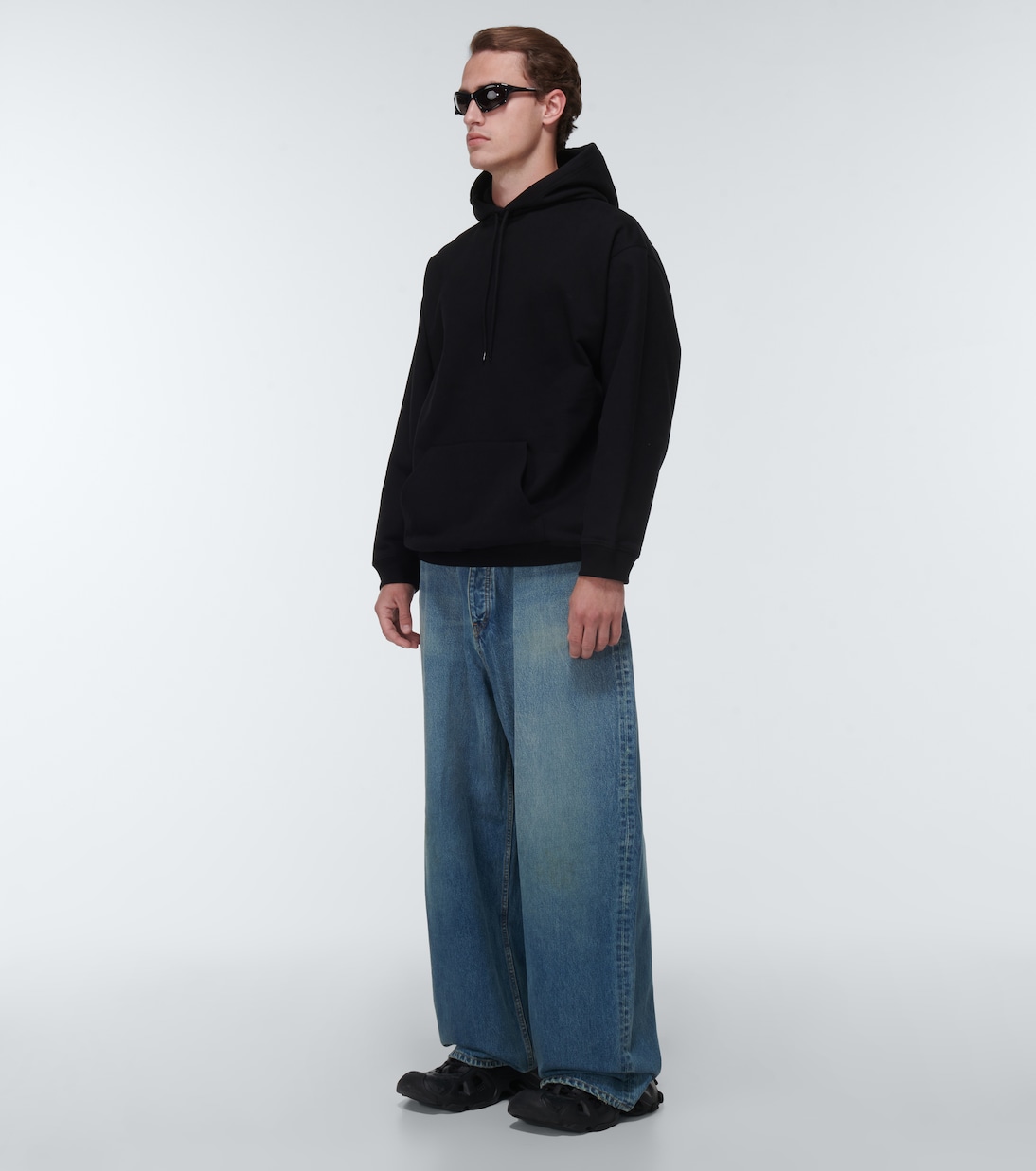 Felpa in jersey di cotone con cappuccio | Balenciaga