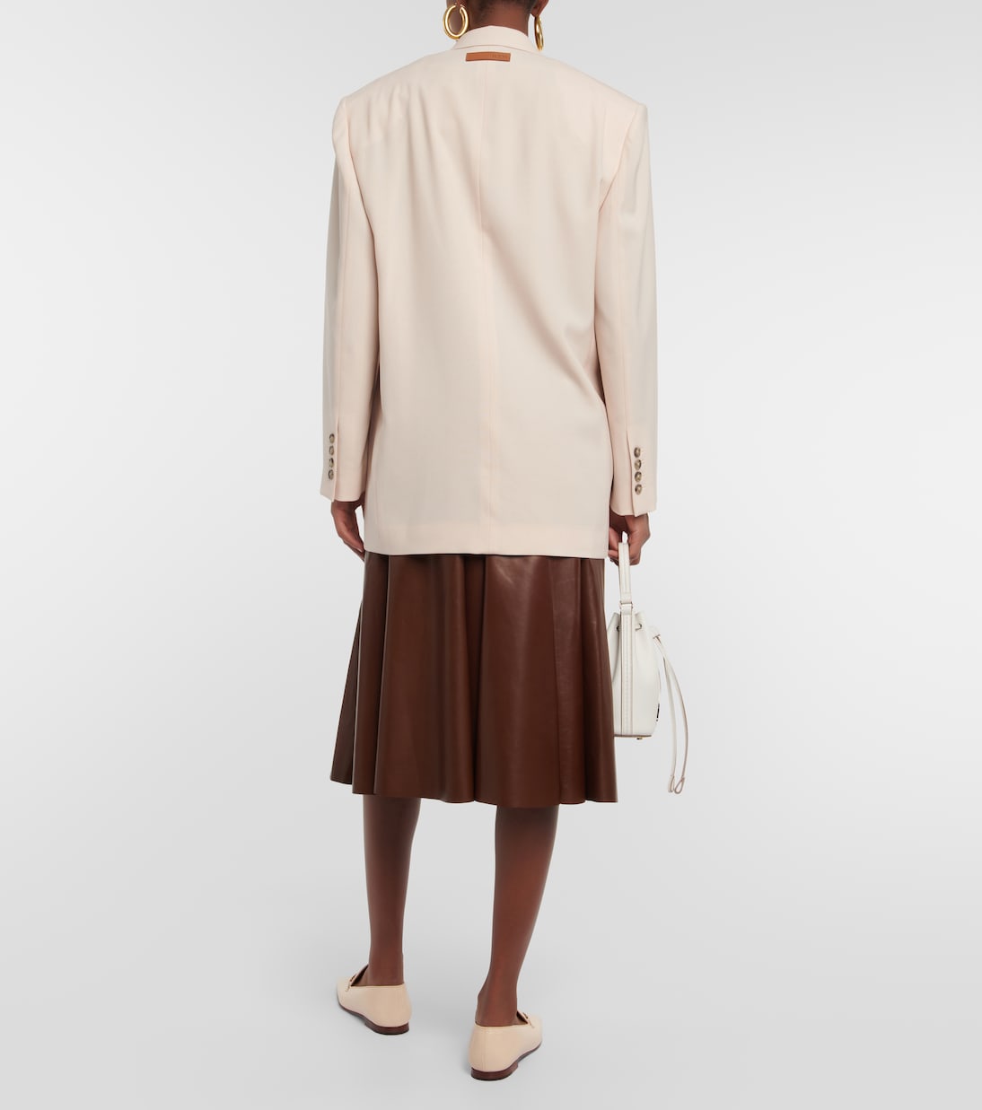 Blazer de lana con ribete de piel | Tod's