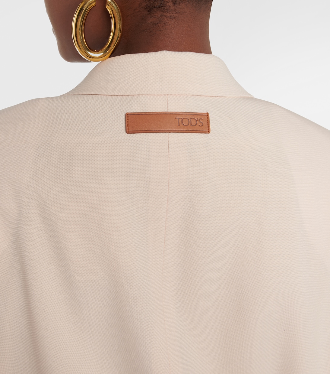 Blazer de lana con ribete de piel | Tod's