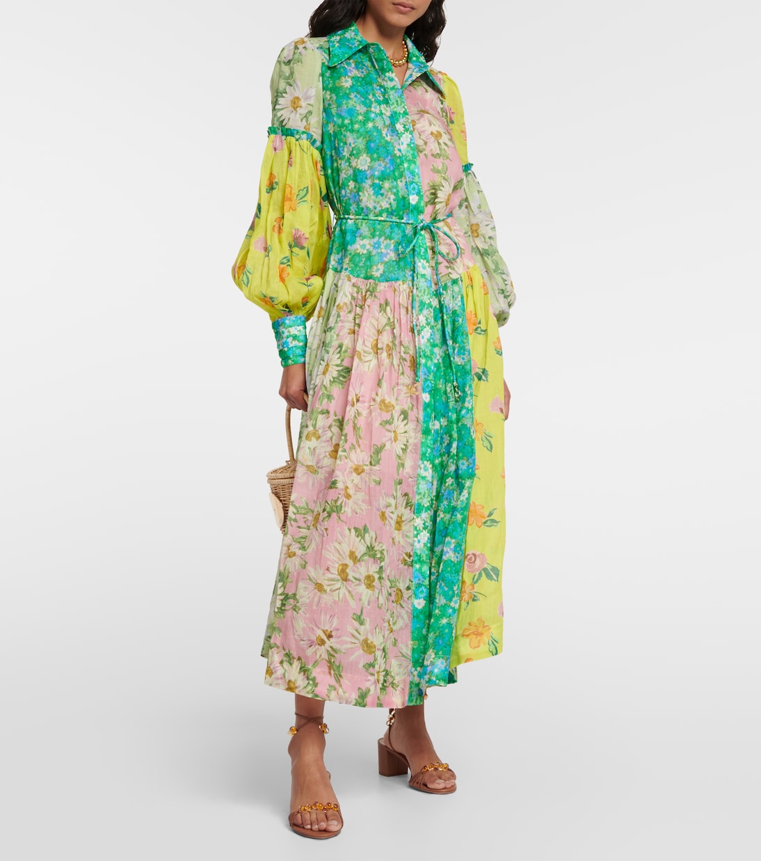 Abito chemisier Kenzie patchwork | Alémais