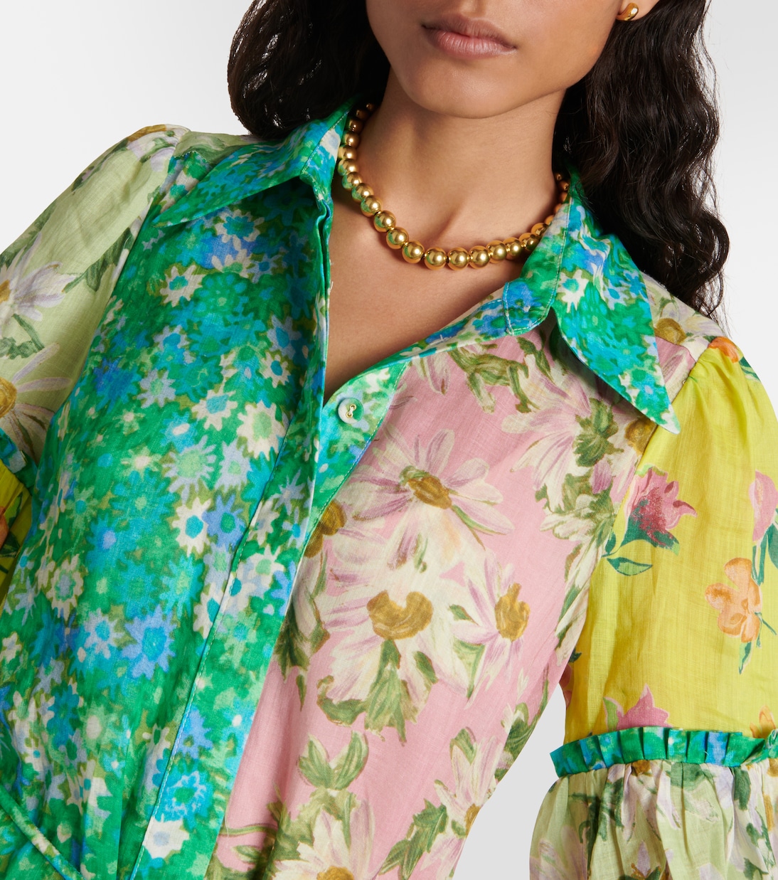 Abito chemisier Kenzie patchwork | Alémais
