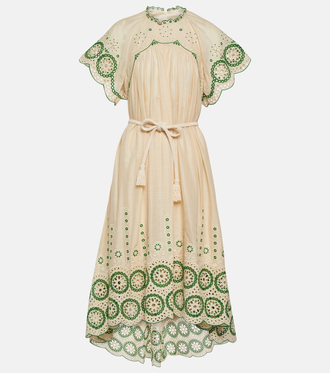 Abito midi Raie in cotone | Zimmermann