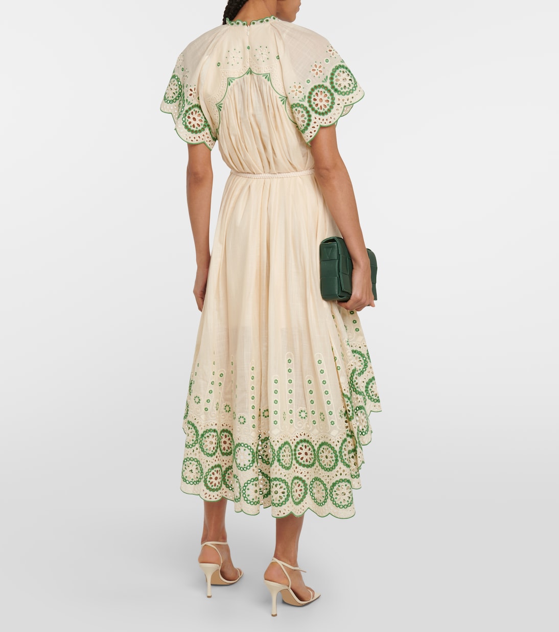 Abito midi Raie in cotone | Zimmermann