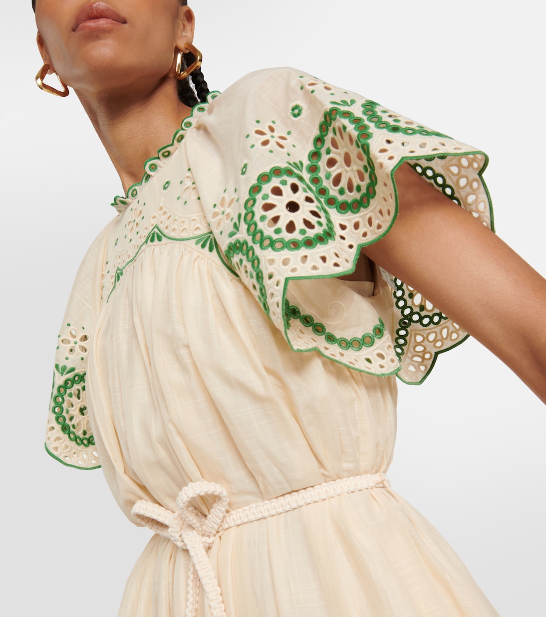 Abito midi Raie in cotone | Zimmermann