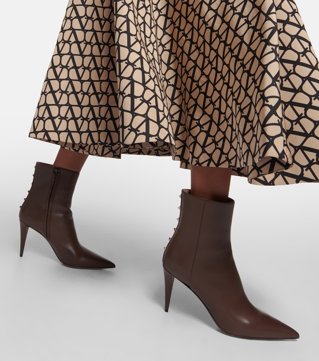 Rockstud leather ankle boots | Valentino Garavani