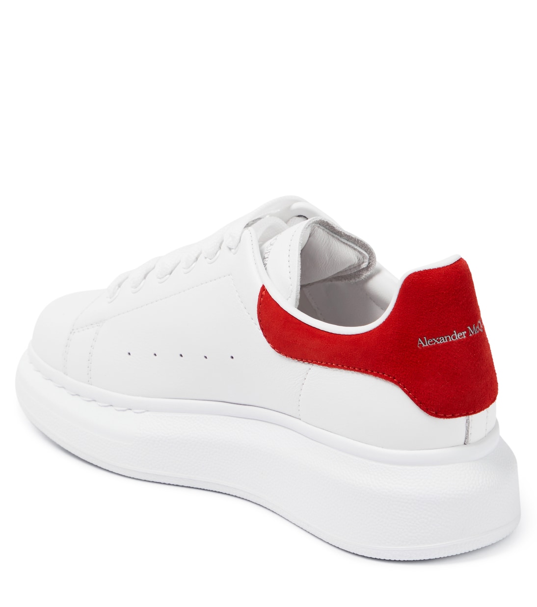 Oversized leather sneakers | Alexander McQueen Kids