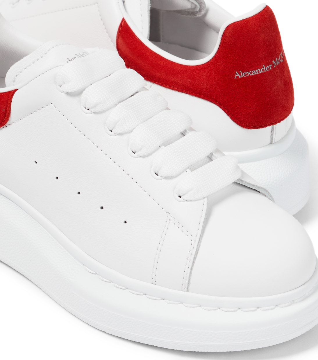 Oversized leather sneakers | Alexander McQueen Kids