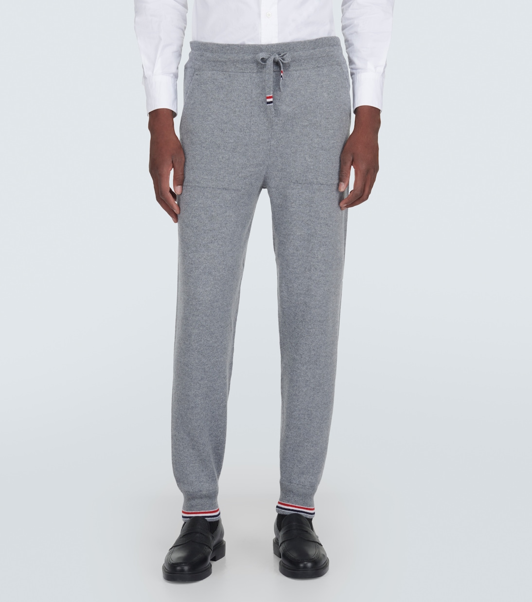 RWB Stripe cashmere sweatpants | Thom Browne