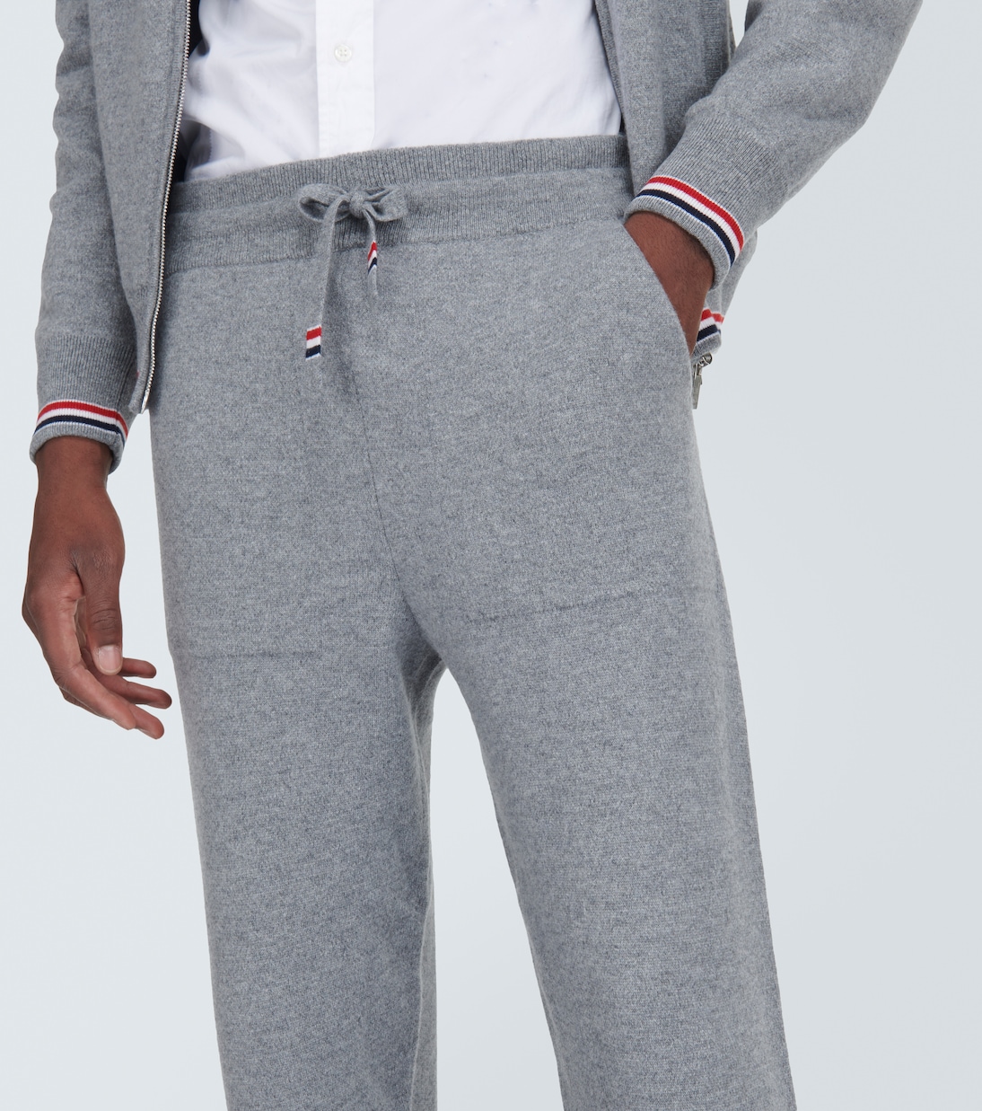 RWB Stripe cashmere sweatpants | Thom Browne