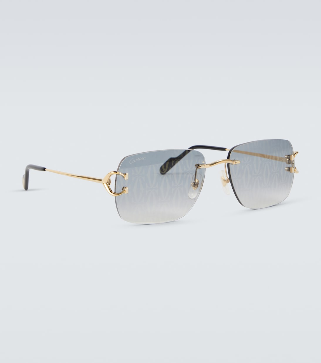 Monogram rectangular sunglasses | Cartier Eyewear Collection