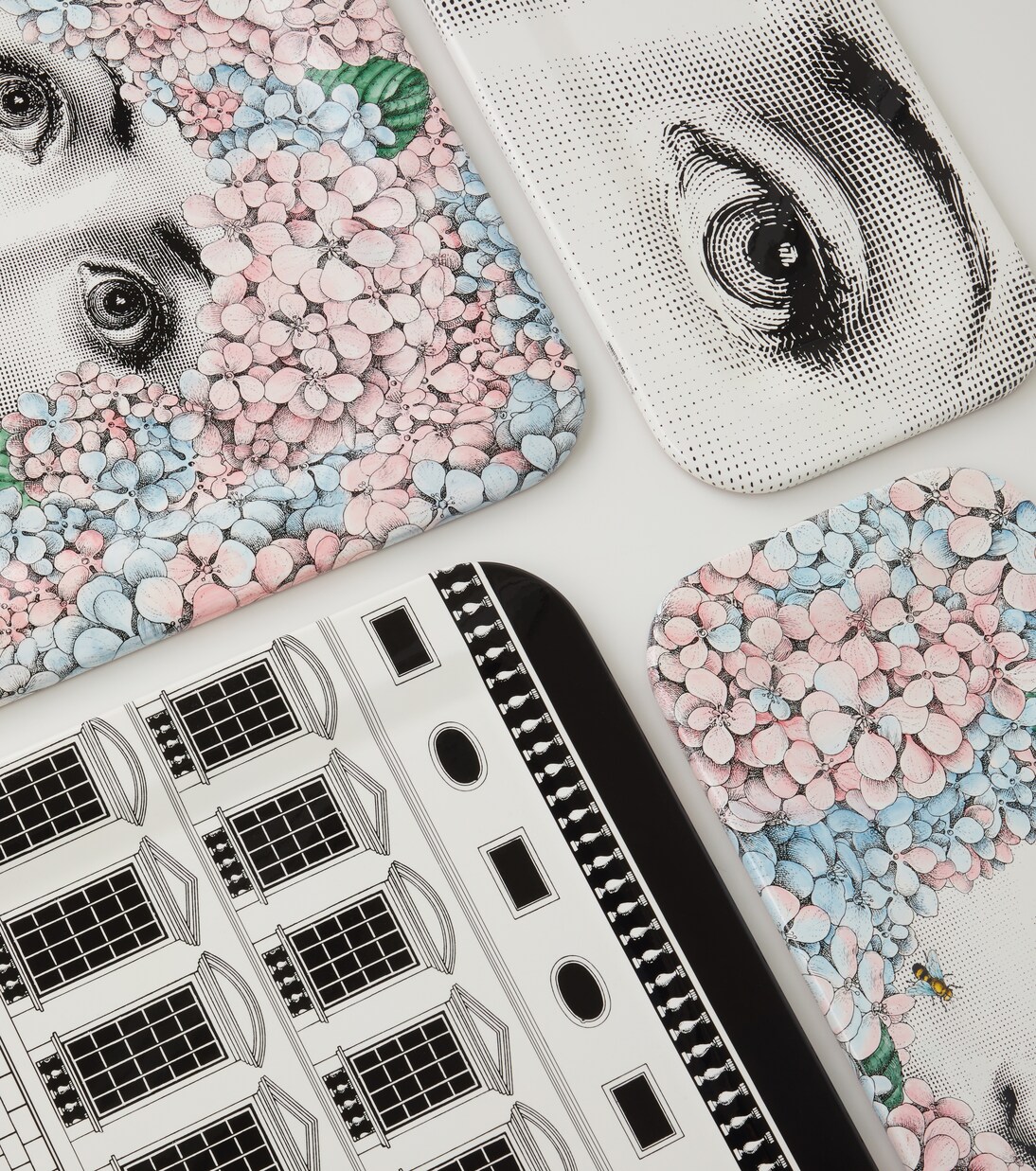 Ortensia Small poplar decorative tray | Fornasetti