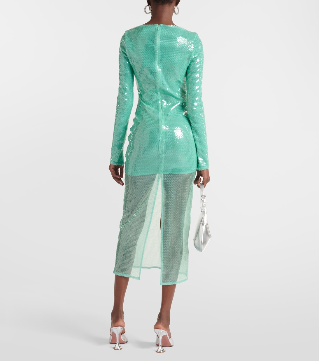 Vestido midi con lentejuelas | David Koma
