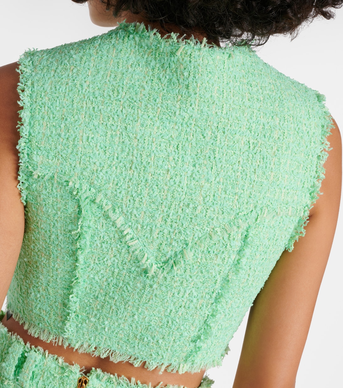 Tweed crop top | Balmain