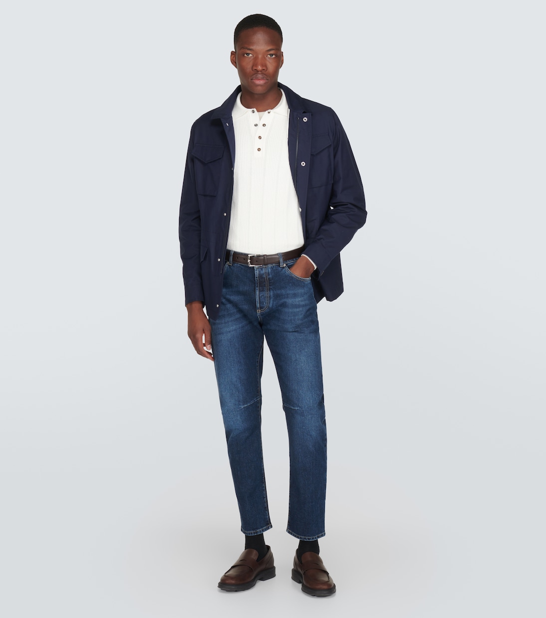 Polopullover aus Baumwolle | Brunello Cucinelli