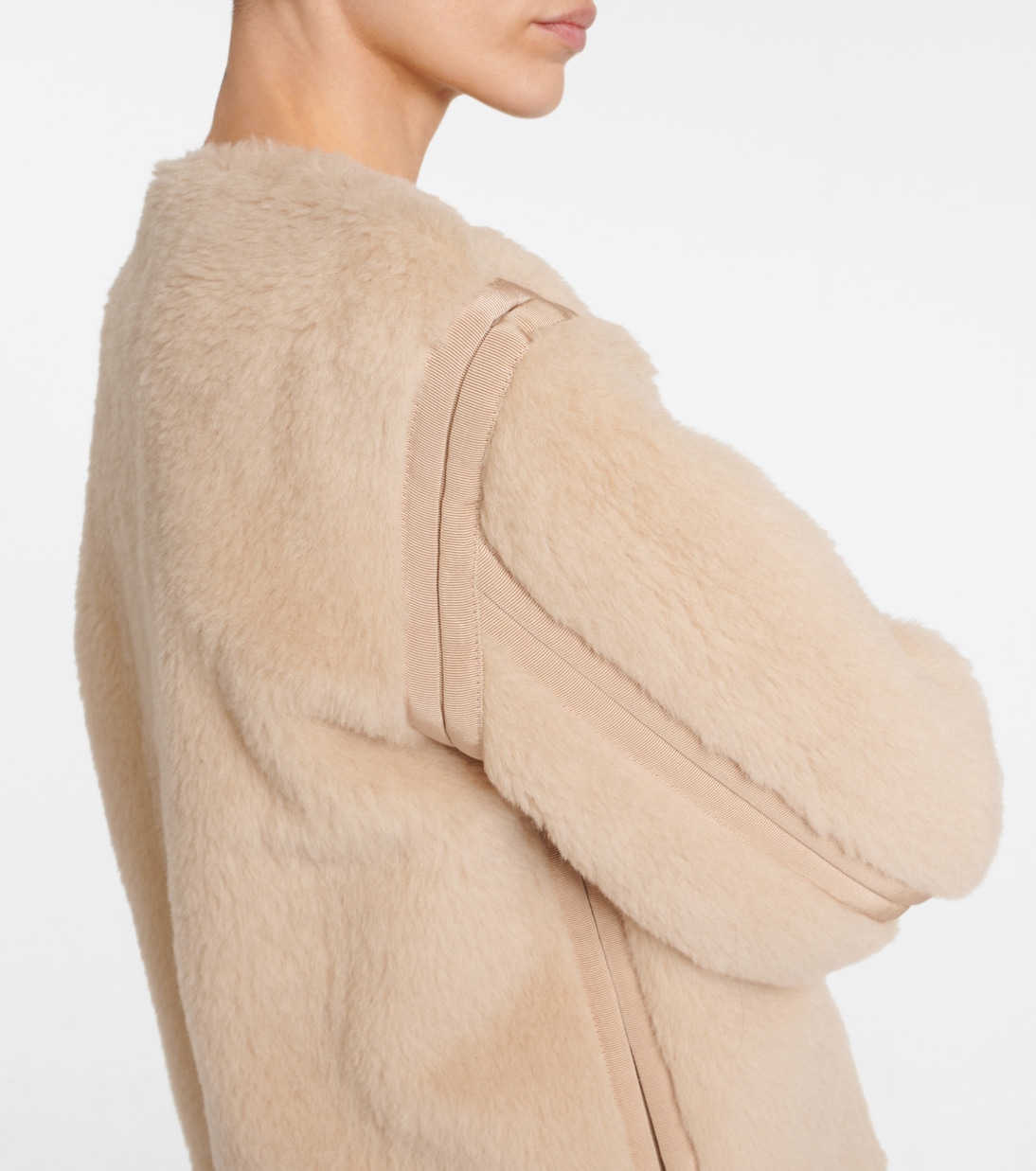 Panno alpaca, wool and silk teddy jacket | Max Mara