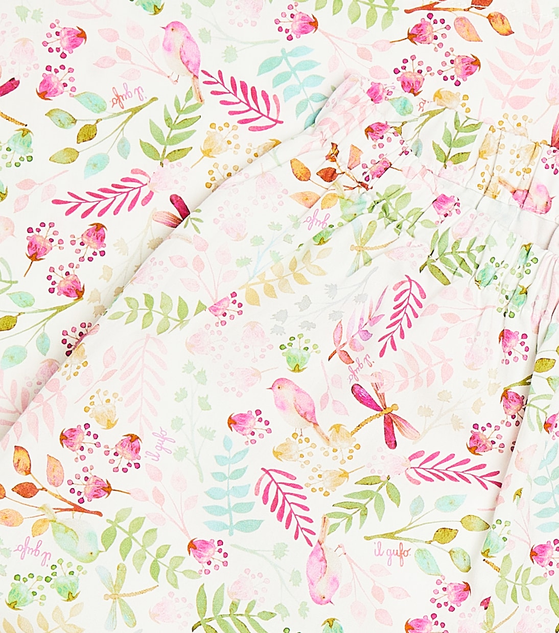 Pantalon en coton à fleurs | Il Gufo