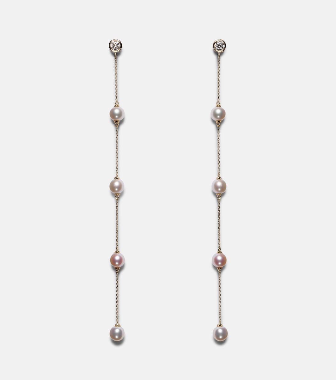 Orecchini MATEO in oro 14kt con diamanti e perle per uno stile giovane e raffinato
