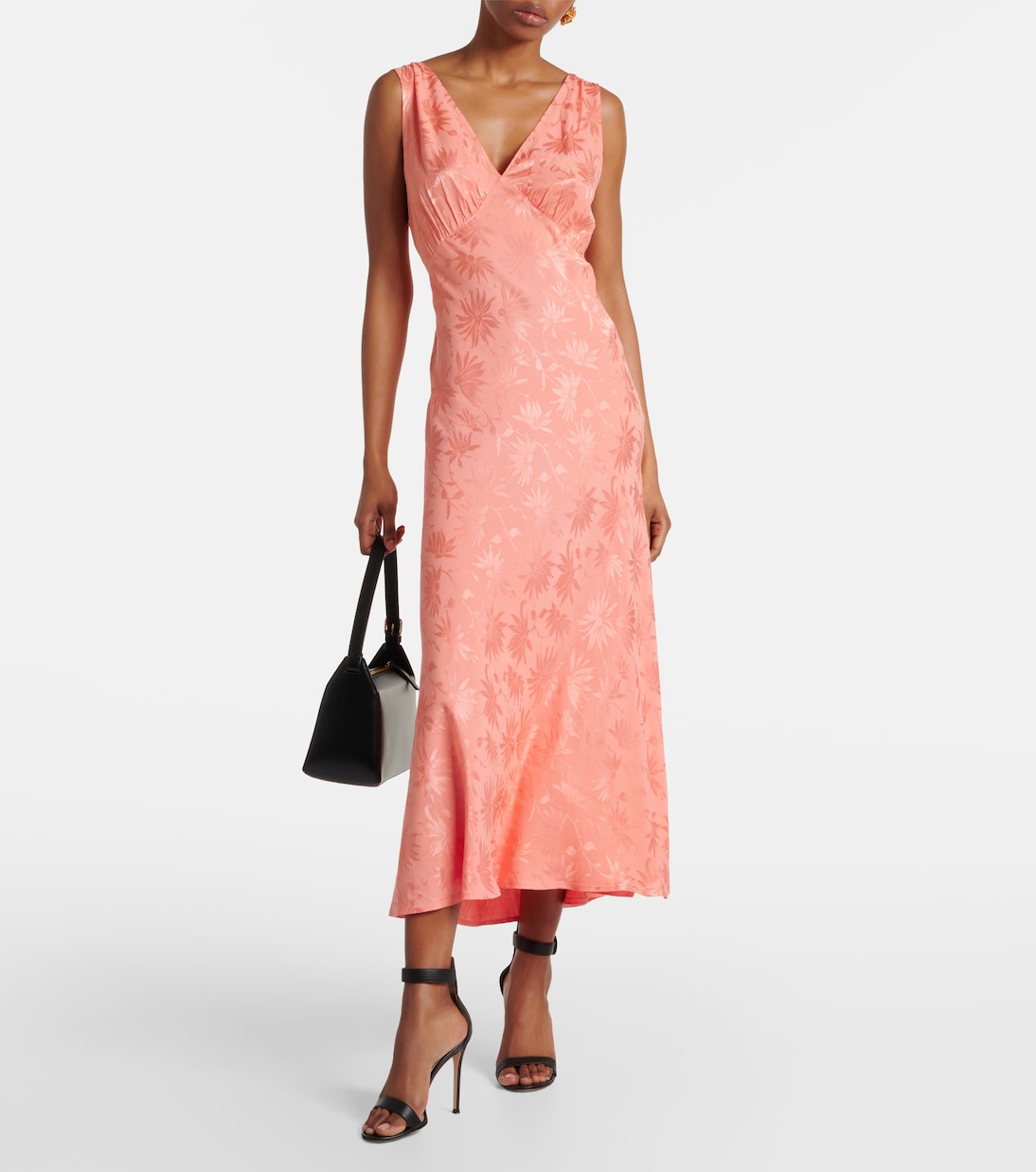 Abito midi Sandrine in jacquard | Rixo