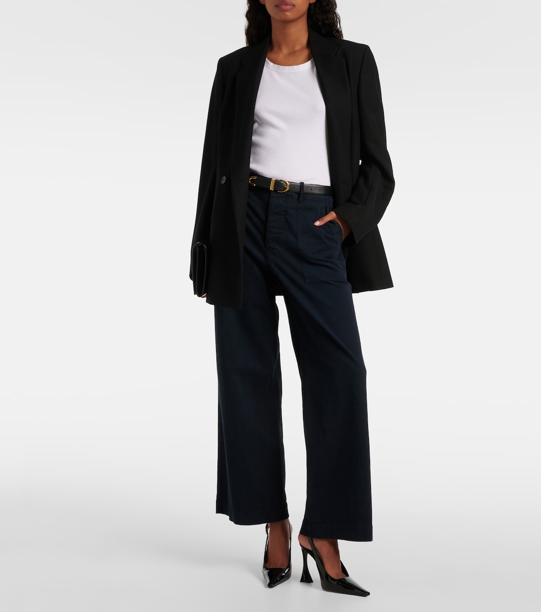 Pantaloni a gamba larga Leon in cotone | Nili Lotan