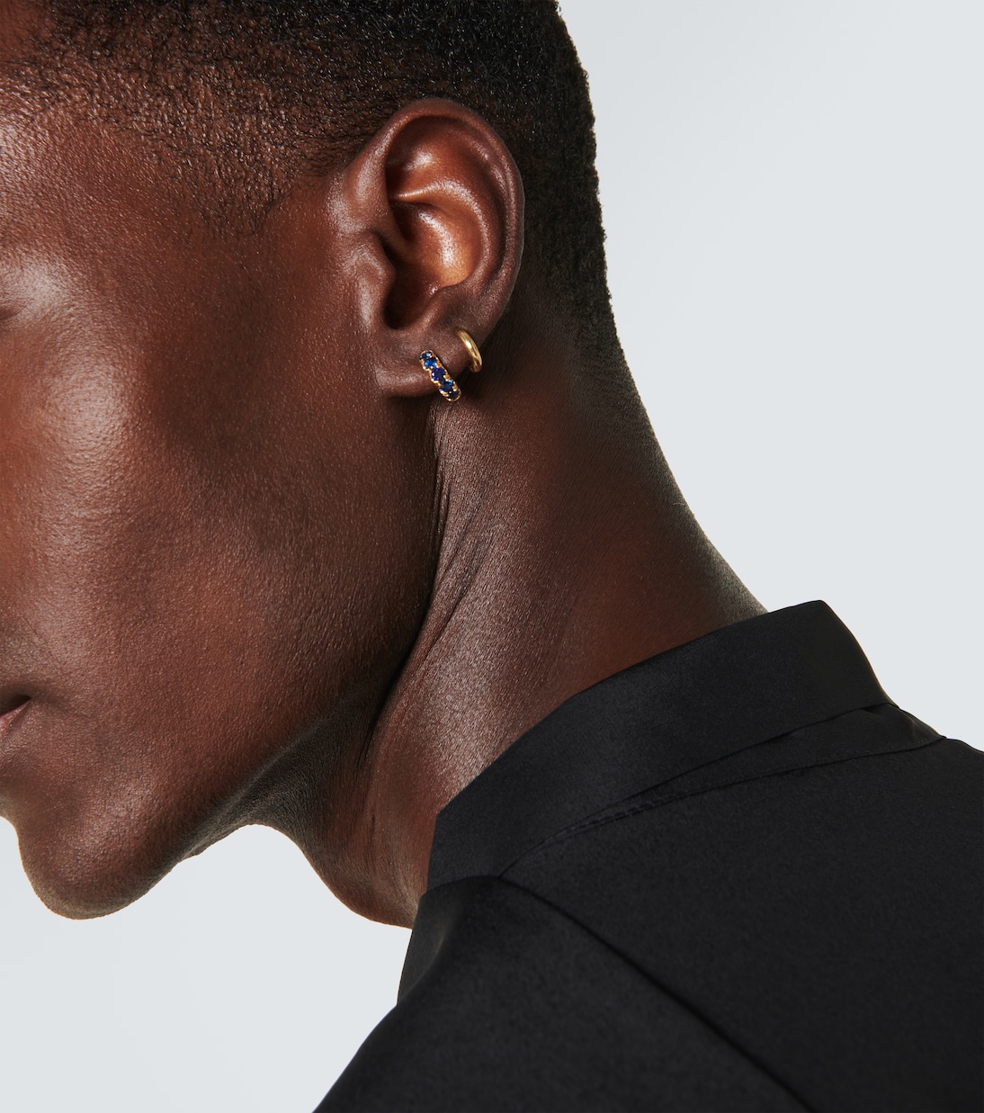 Boucle d'oreille unique Micro Hoop Mini en or 18 ct | Spinelli Kilcollin
