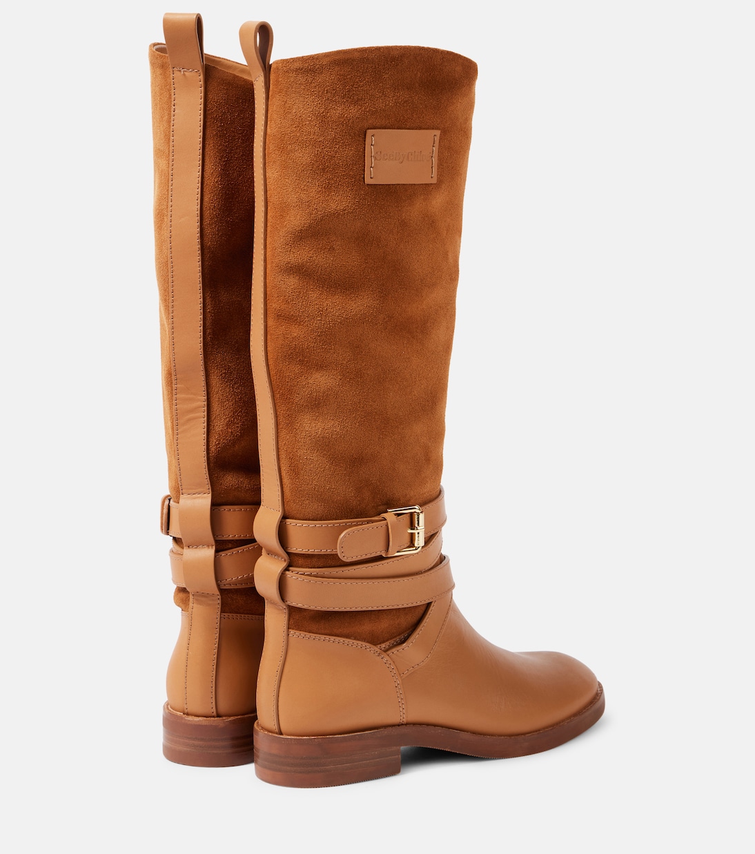 Botas altas Anim de piel y ante | See By Chloé