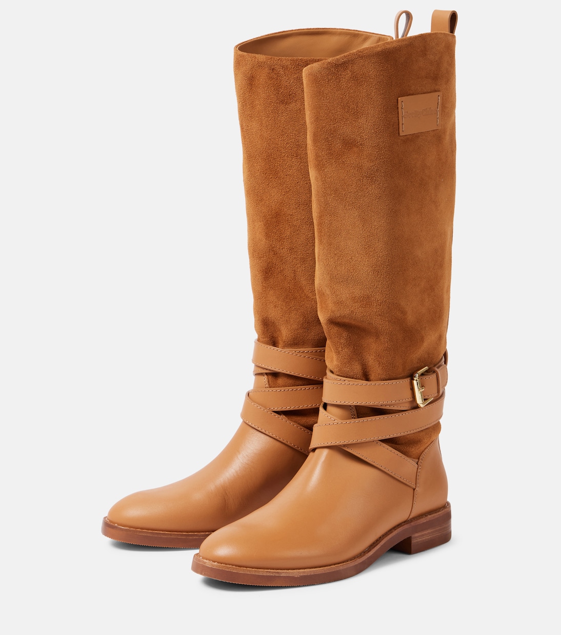 Botas altas Anim de piel y ante | See By Chloé