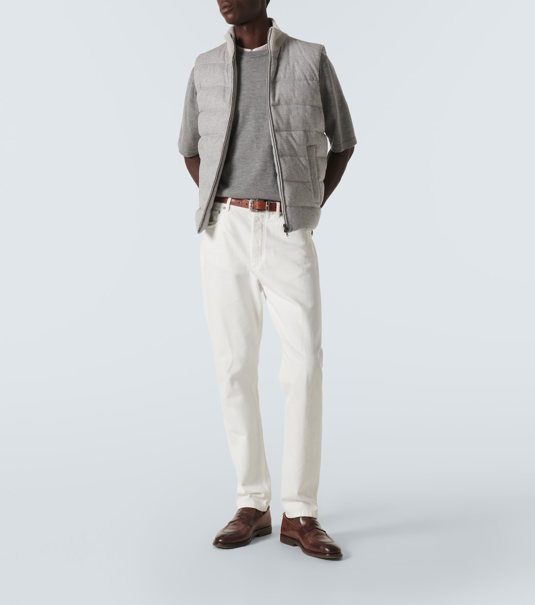 Piumino in seta e cashmere senza maniche | Herno