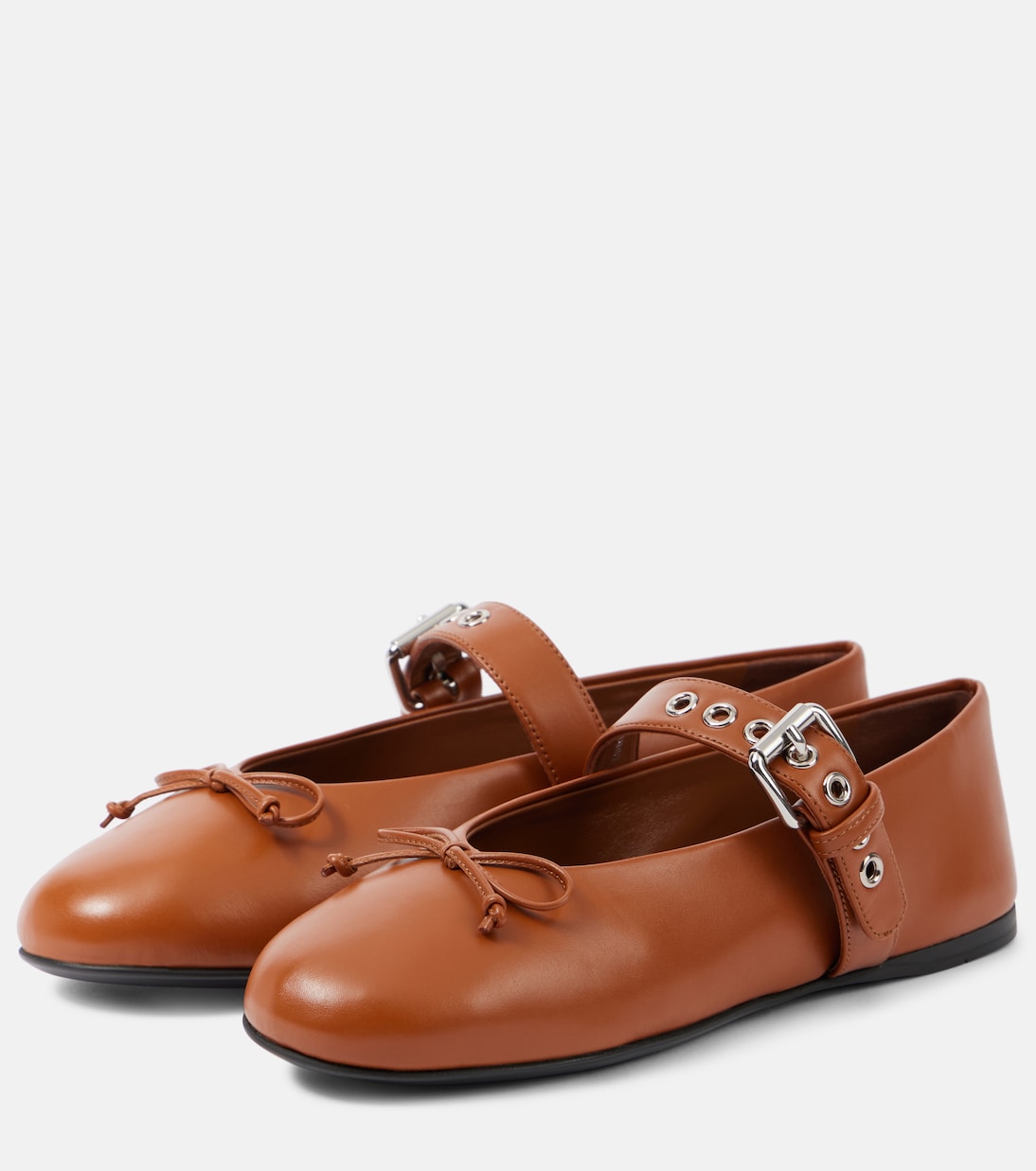 Ballerine in pelle | Miu Miu