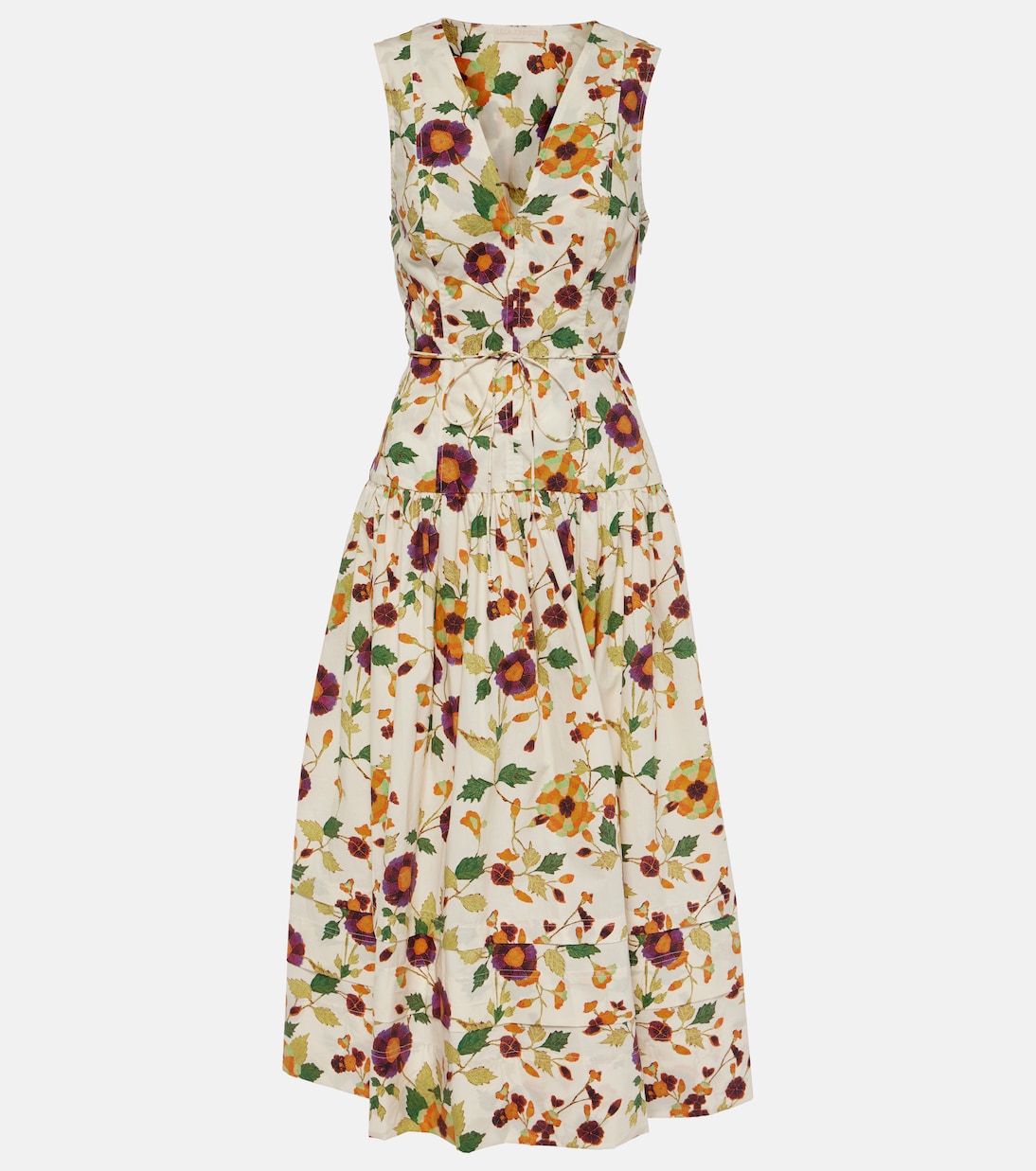 Kiran floral cotton midi dress | Ulla Johnson