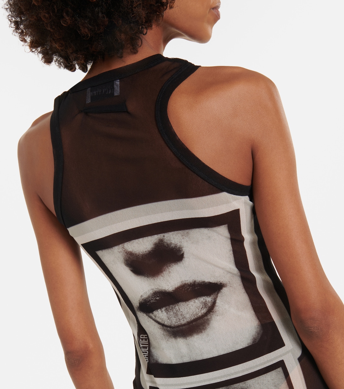 Printed mesh tank top | Jean Paul Gaultier