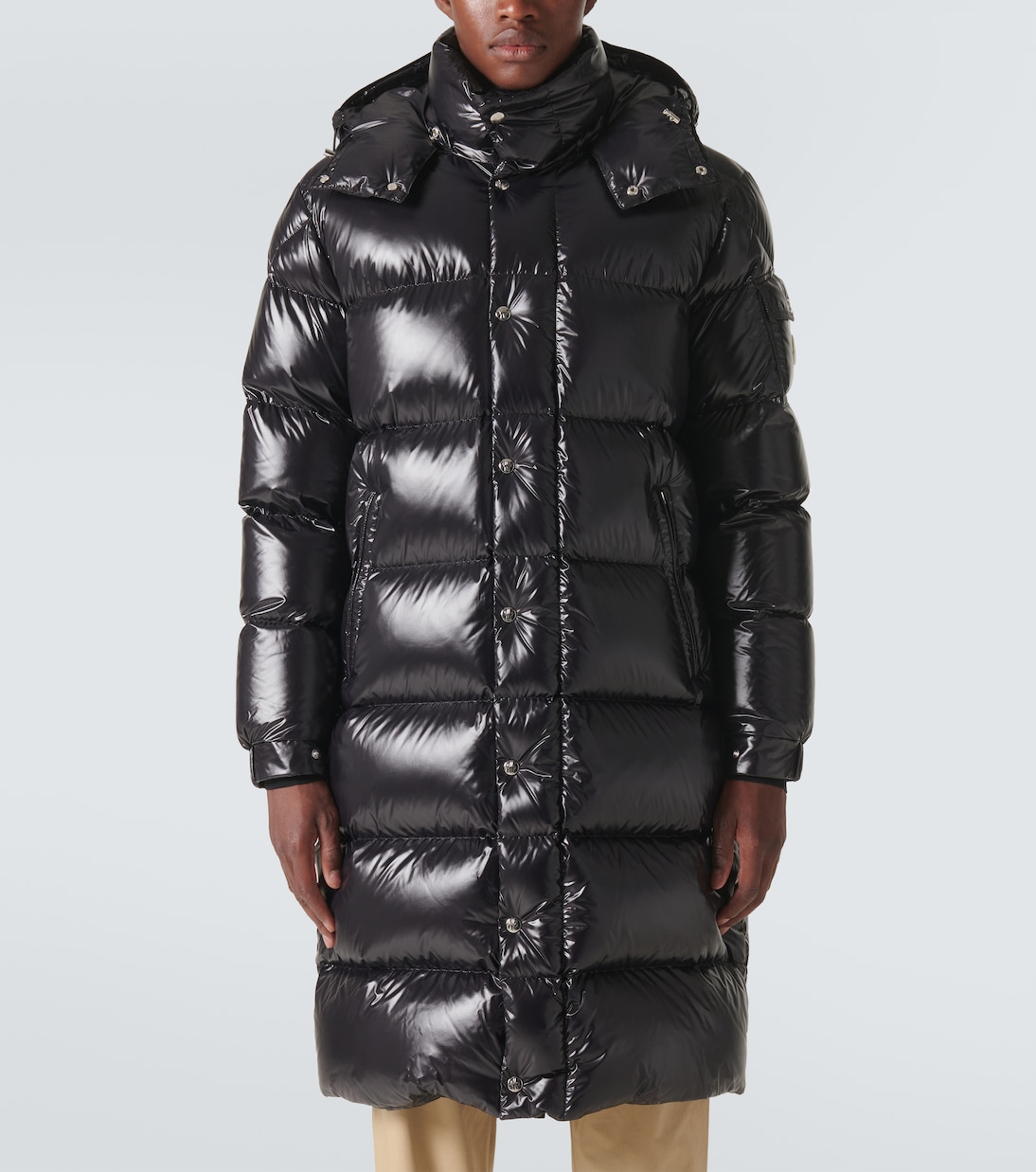 Hanoverian down coat in black Moncler Mytheresa