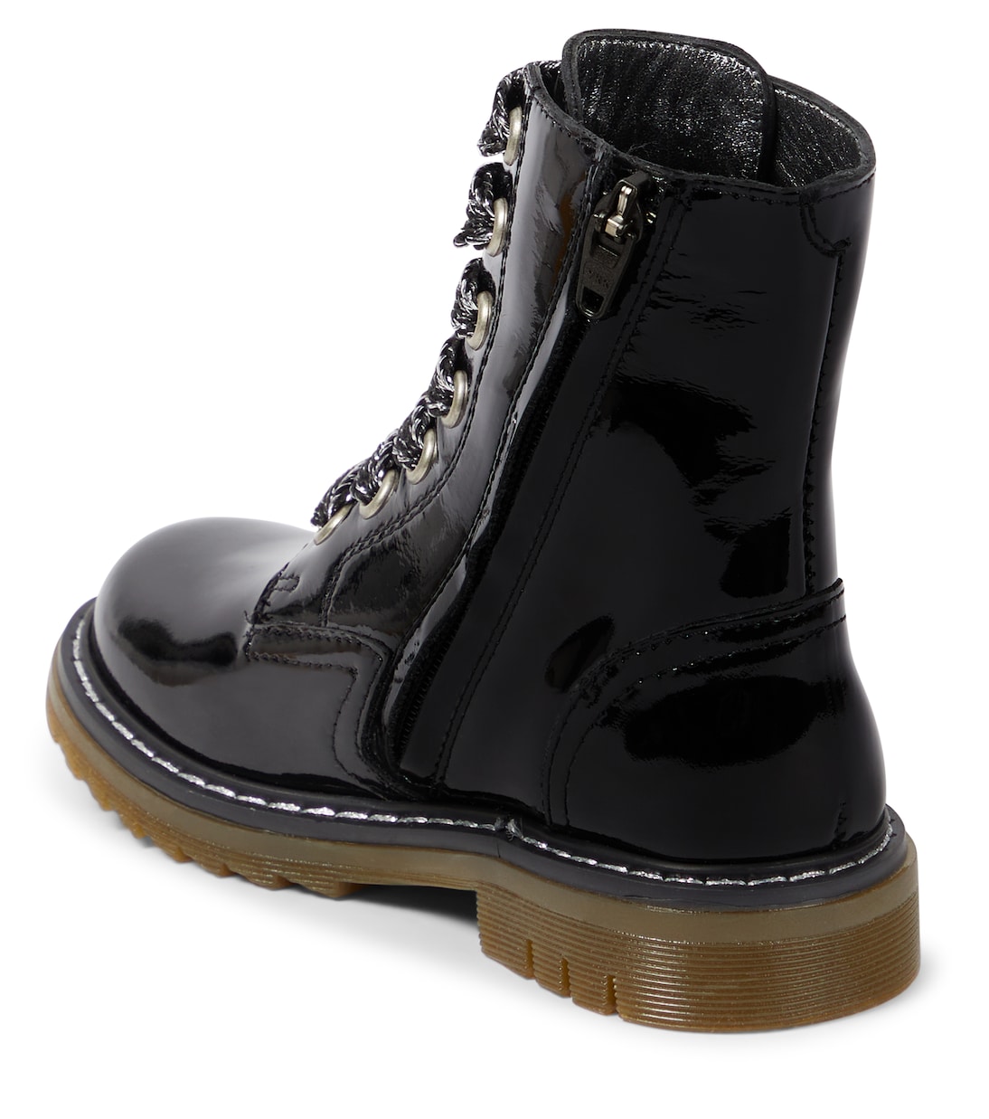 Sid Ranger patent leather lace-up boots | Pom d'Api