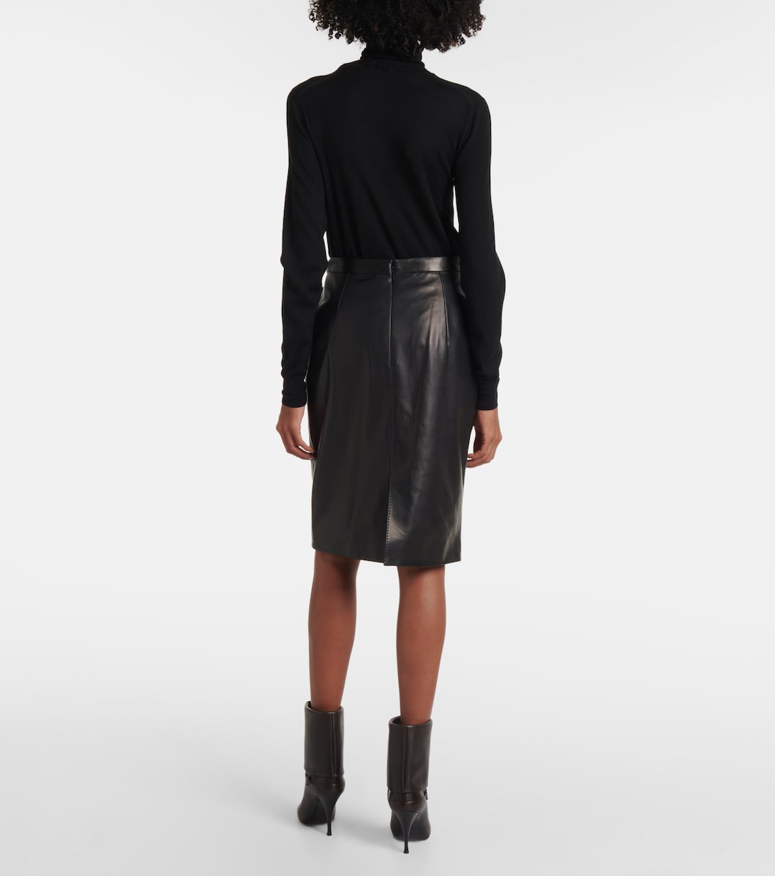 Bleistiftrock aus Leder | Saint Laurent