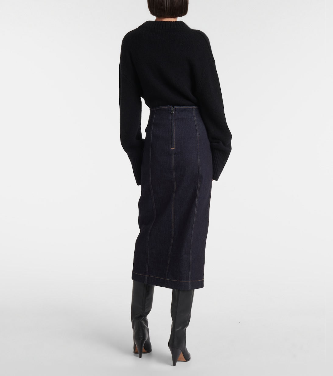Fiona denim maxi skirt | Veronica Beard