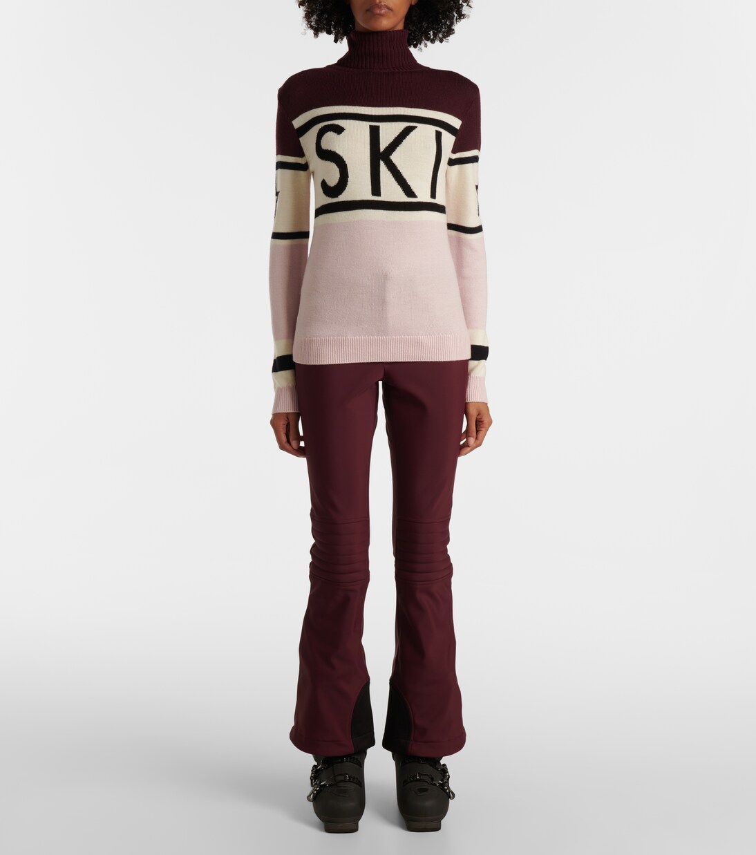 Schild intarsia wool turtleneck sweater | Perfect Moment