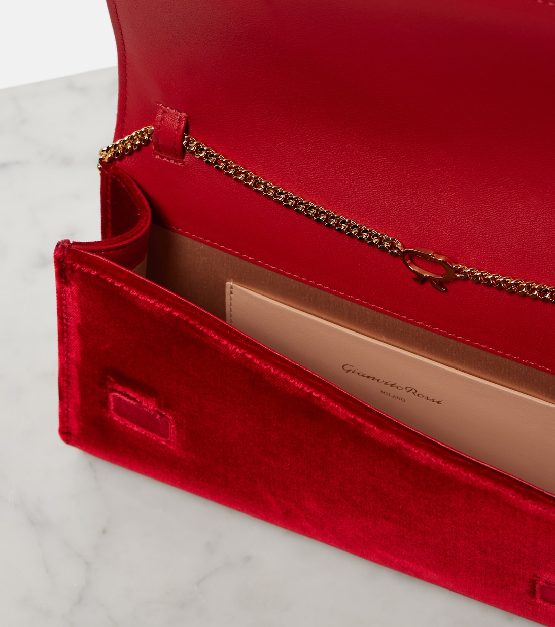 Clutch Jaipur Mini in velluto | Gianvito Rossi