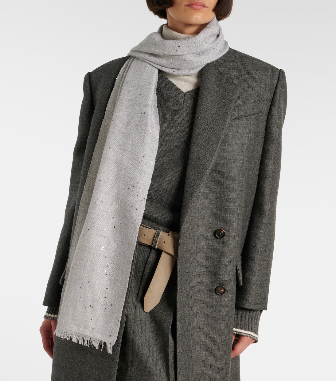 Sciarpa in cashmere e seta | Brunello Cucinelli