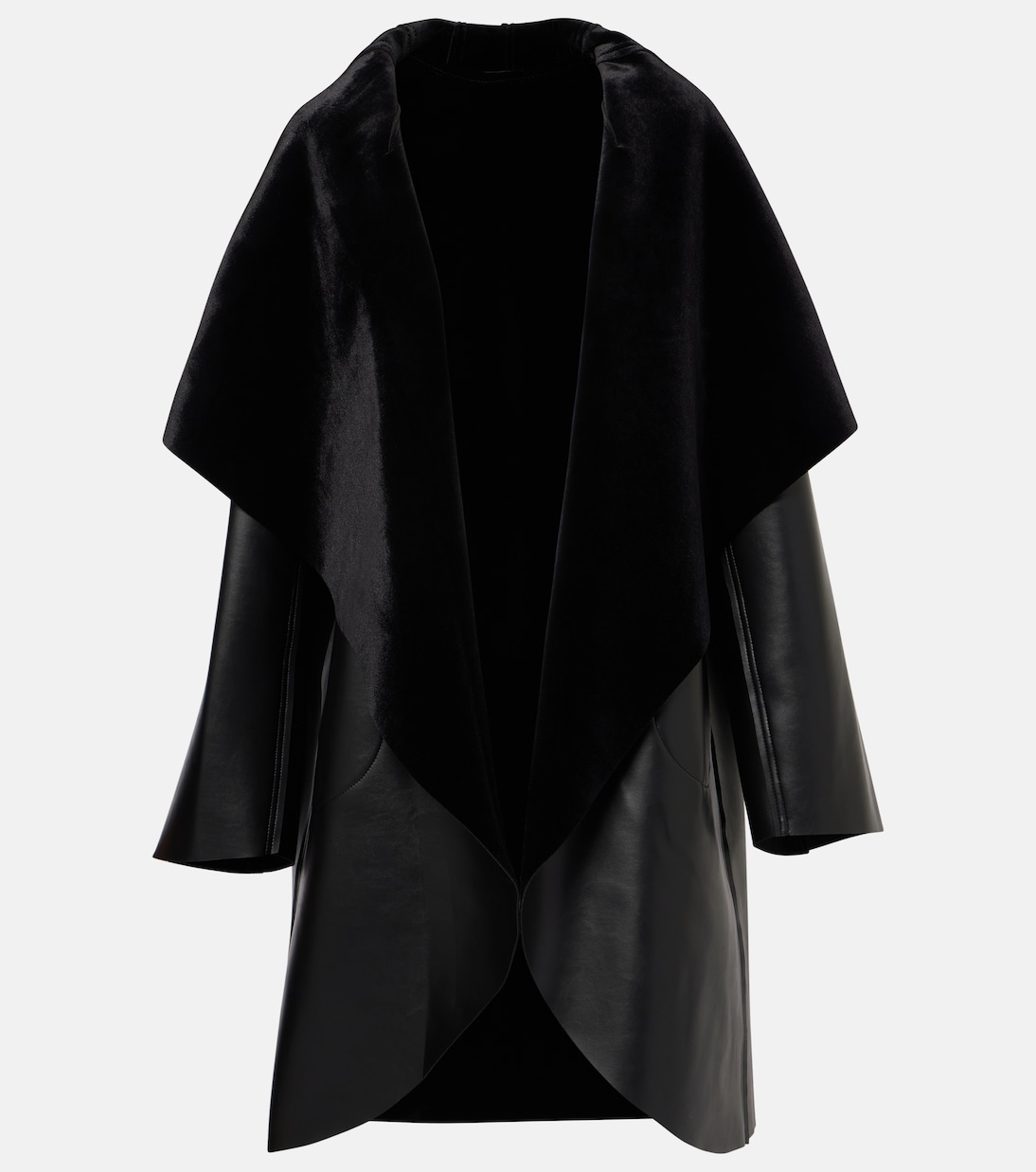 Manteau réversible en cuir synthétique | Norma Kamali