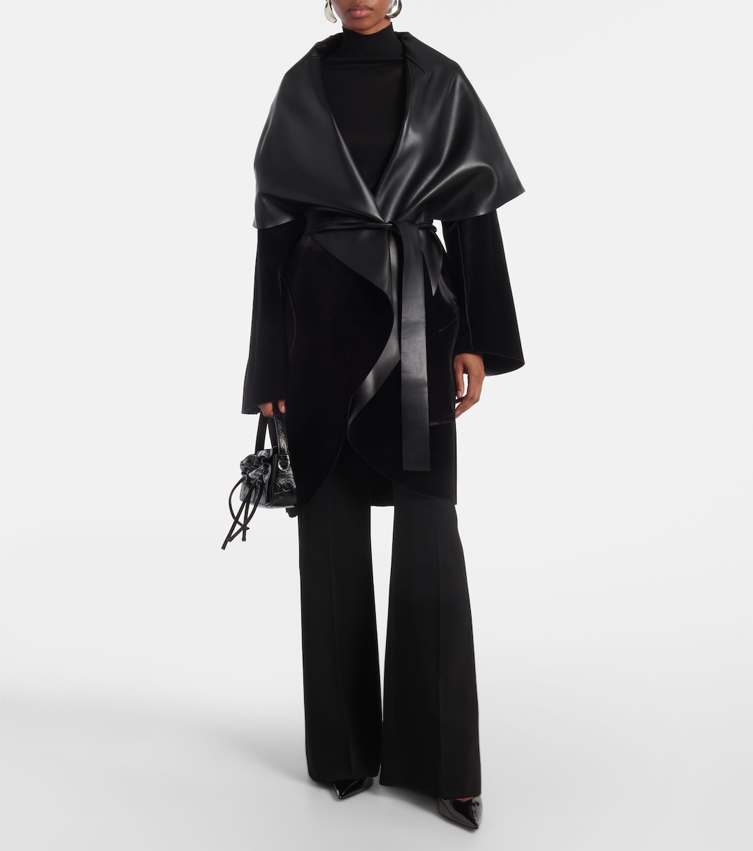 Manteau réversible en cuir synthétique | Norma Kamali